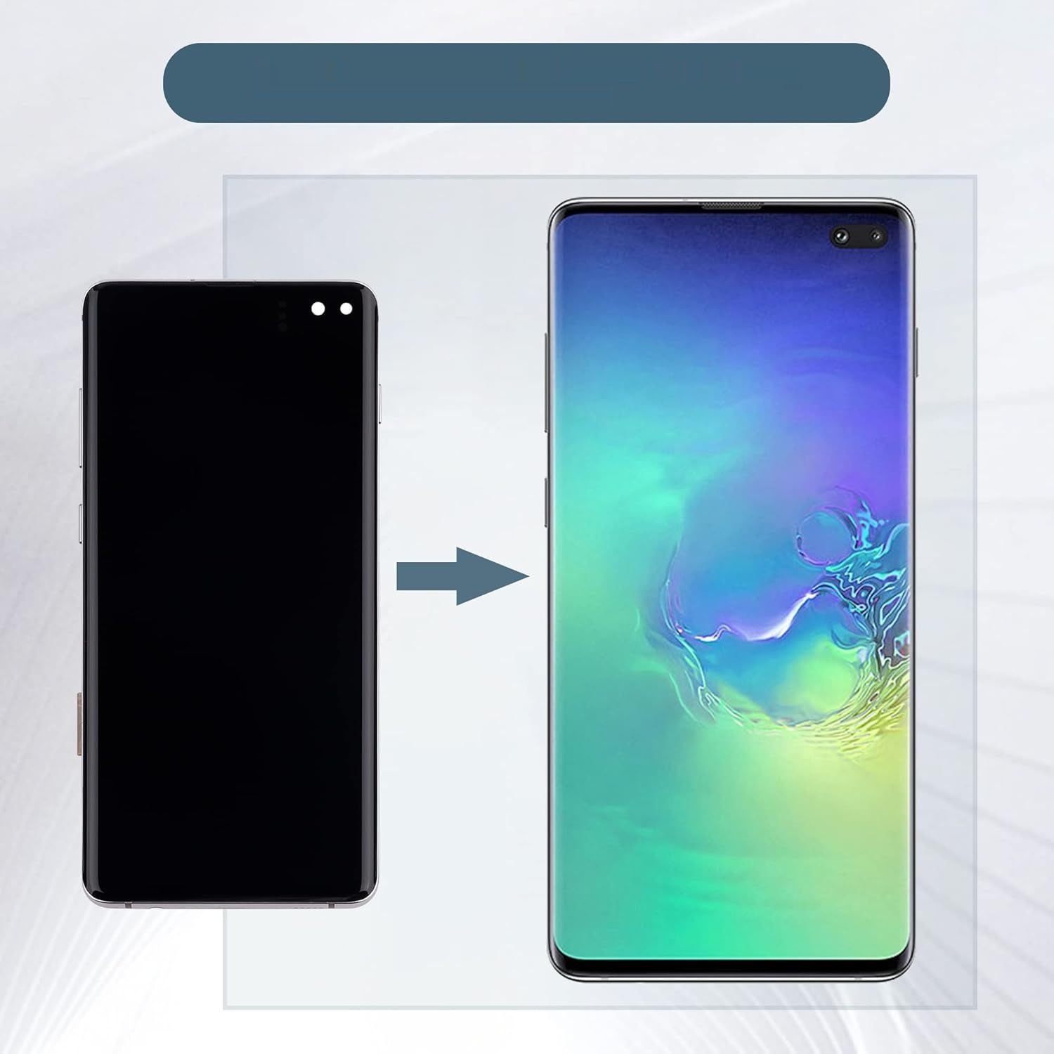 E-YIIVIIL Wyświetlacz TFT do Samsung Galaxy S10 Plus SM-G975F/DS z narzędziami