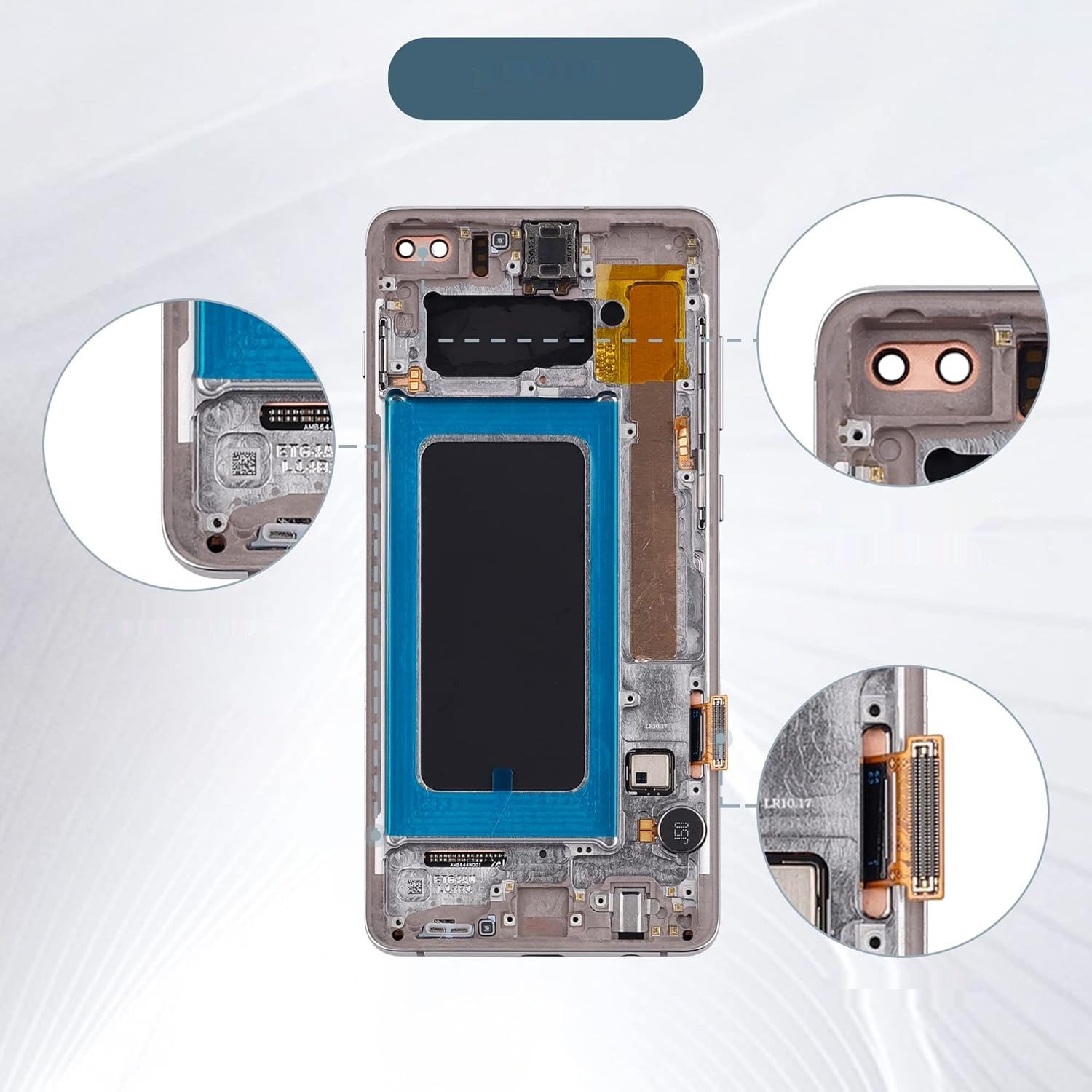E-YIIVIIL Wyświetlacz TFT do Samsung Galaxy S10 Plus SM-G975F/DS z narzędziami