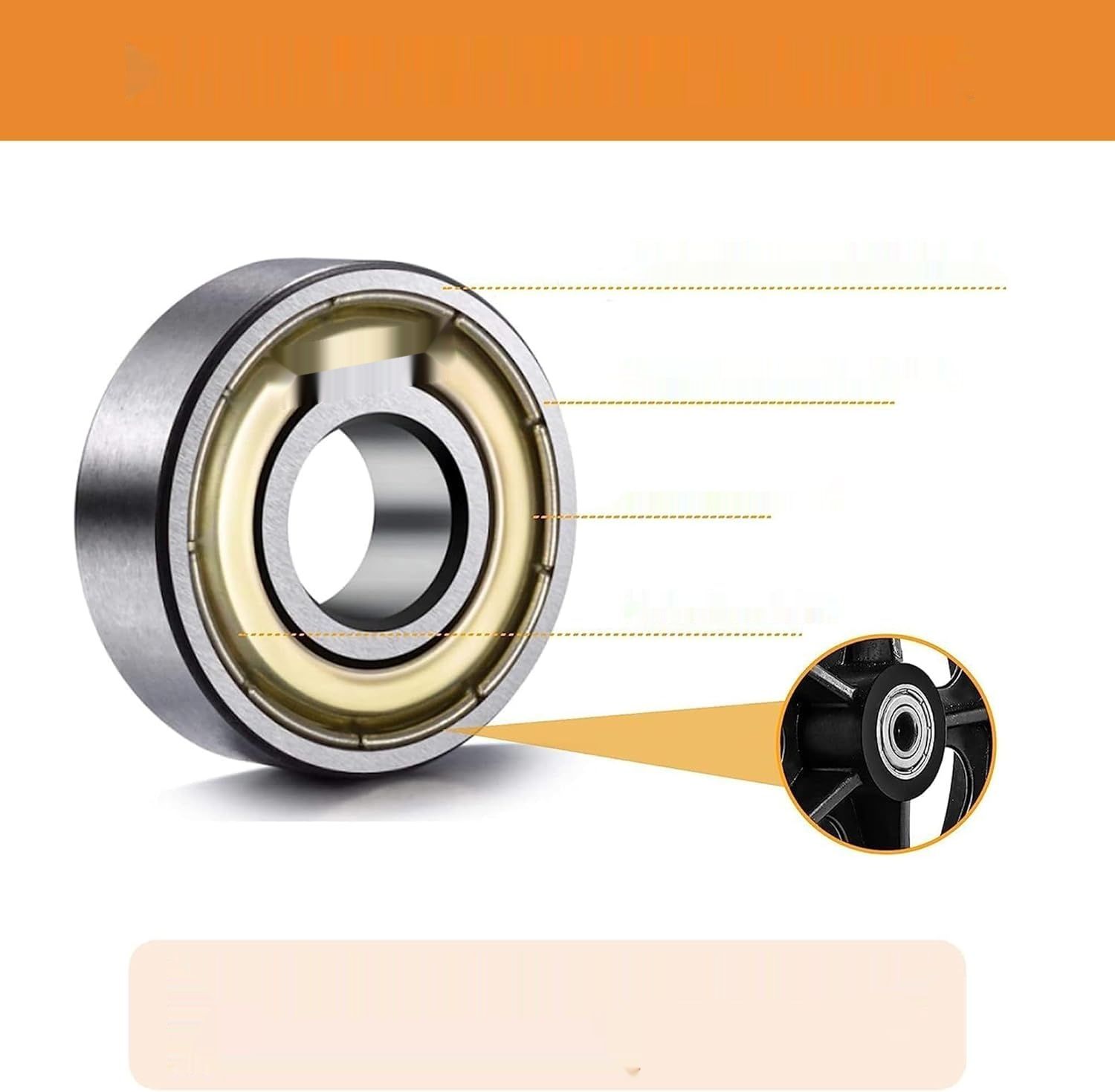 Zestaw 2szt 6&quot; Solid Spare Wheels – gumowe, odporne PU Tires, antypoślizgowe.