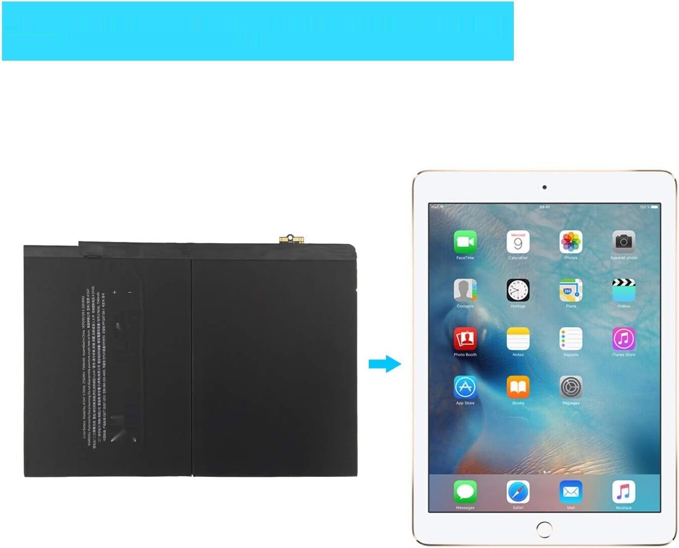 Vvsialeek A1547 - Bateria zastępcza do APPLE iPad A1566/A1567 7300 mAh