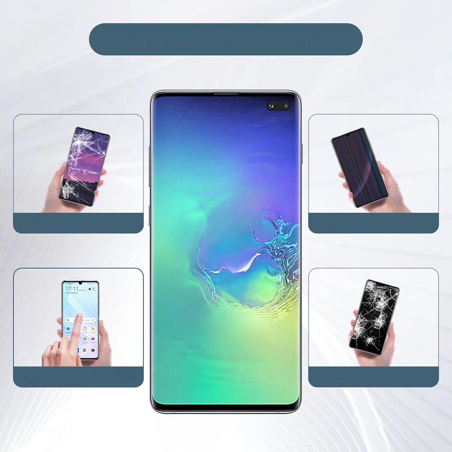 E-YIIVIIL Wyświetlacz TFT do Samsung Galaxy S10 Plus SM-G975F/DS z narzędziami