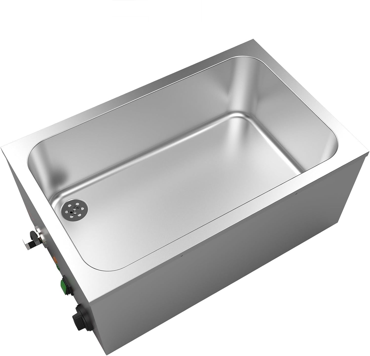 Valgus Podgrzewacz Bain Marie 2 Sekcje 18L Stal Nierdzewna z Kranem