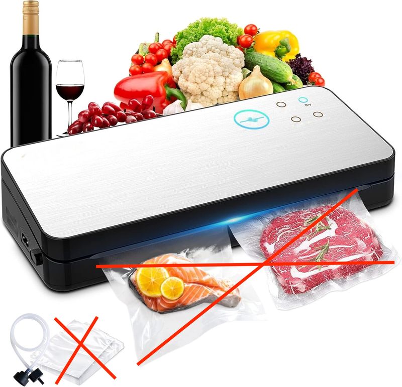 Hojocojo Zgrzewarka próżniowa z obcinaczką i miejscem na rolki folii