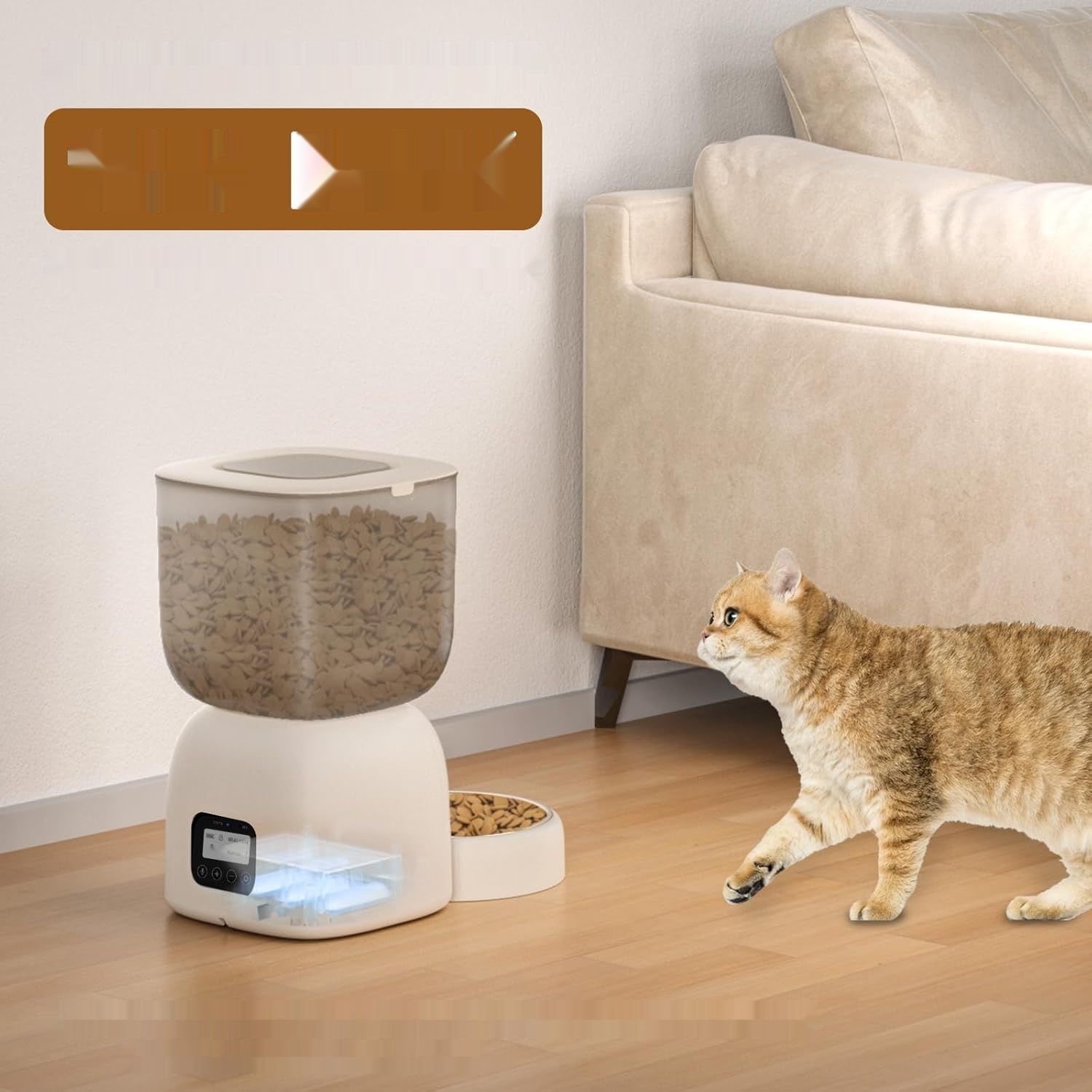 PUPPY KITTY Automatyczny dozownik karmy dla kotów, 3 l, 180 dni pracy