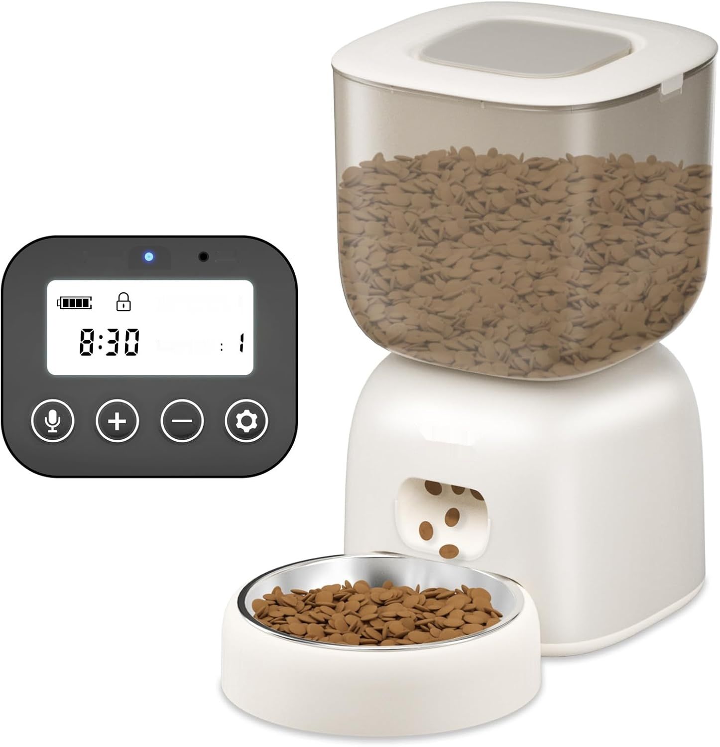 PUPPY KITTY Automatyczny dozownik karmy dla kotów, 3 l, 180 dni pracy