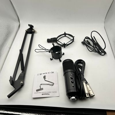 Mikrofon TONOR TD520S+ XLR/USB, do gier, RGB, wyciszenie, PC, PS4/5, Mac