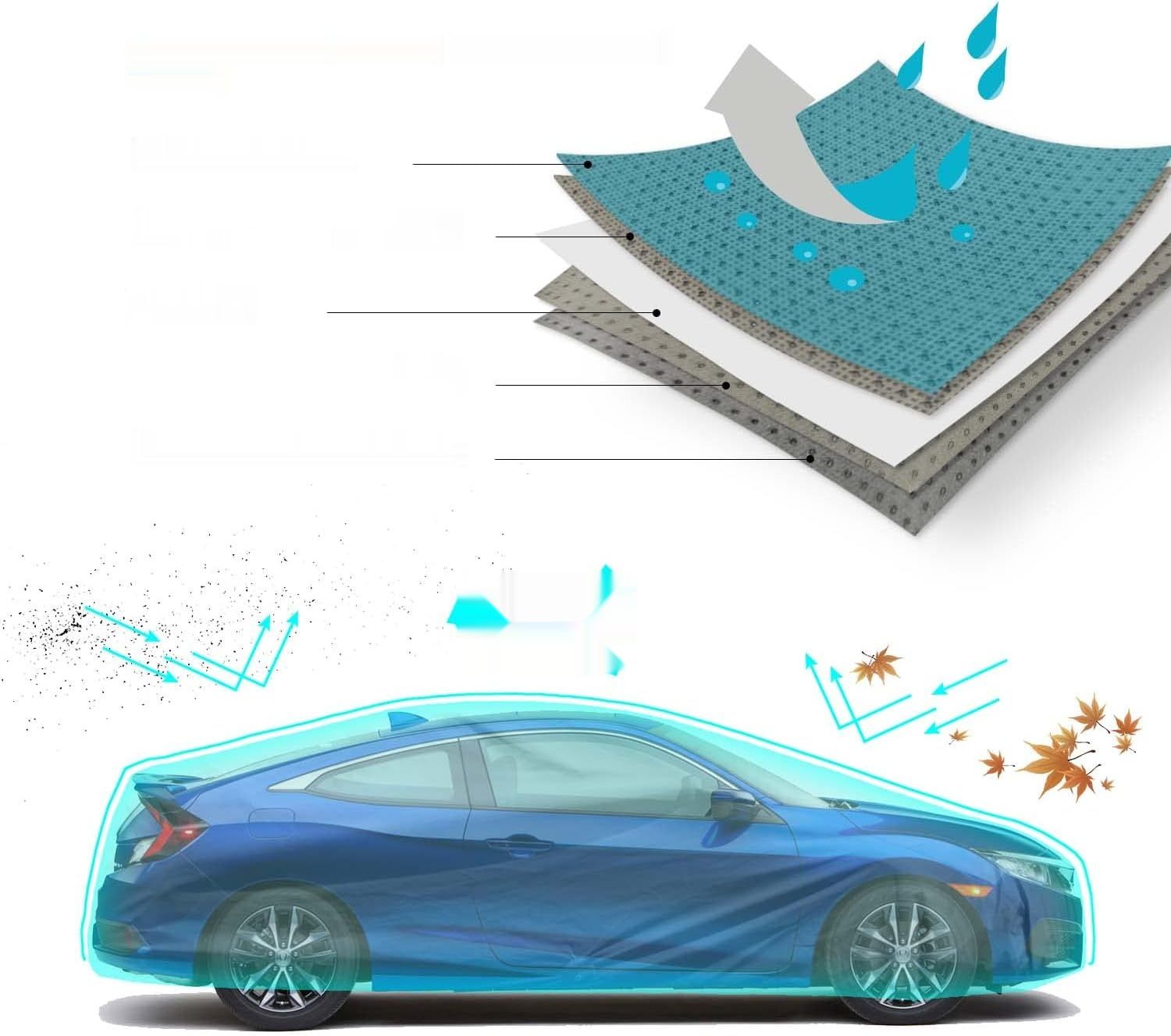 Leader Accessories Przepuszczalny Pokrowiec na Samochód, UV, na zewnątrz.
