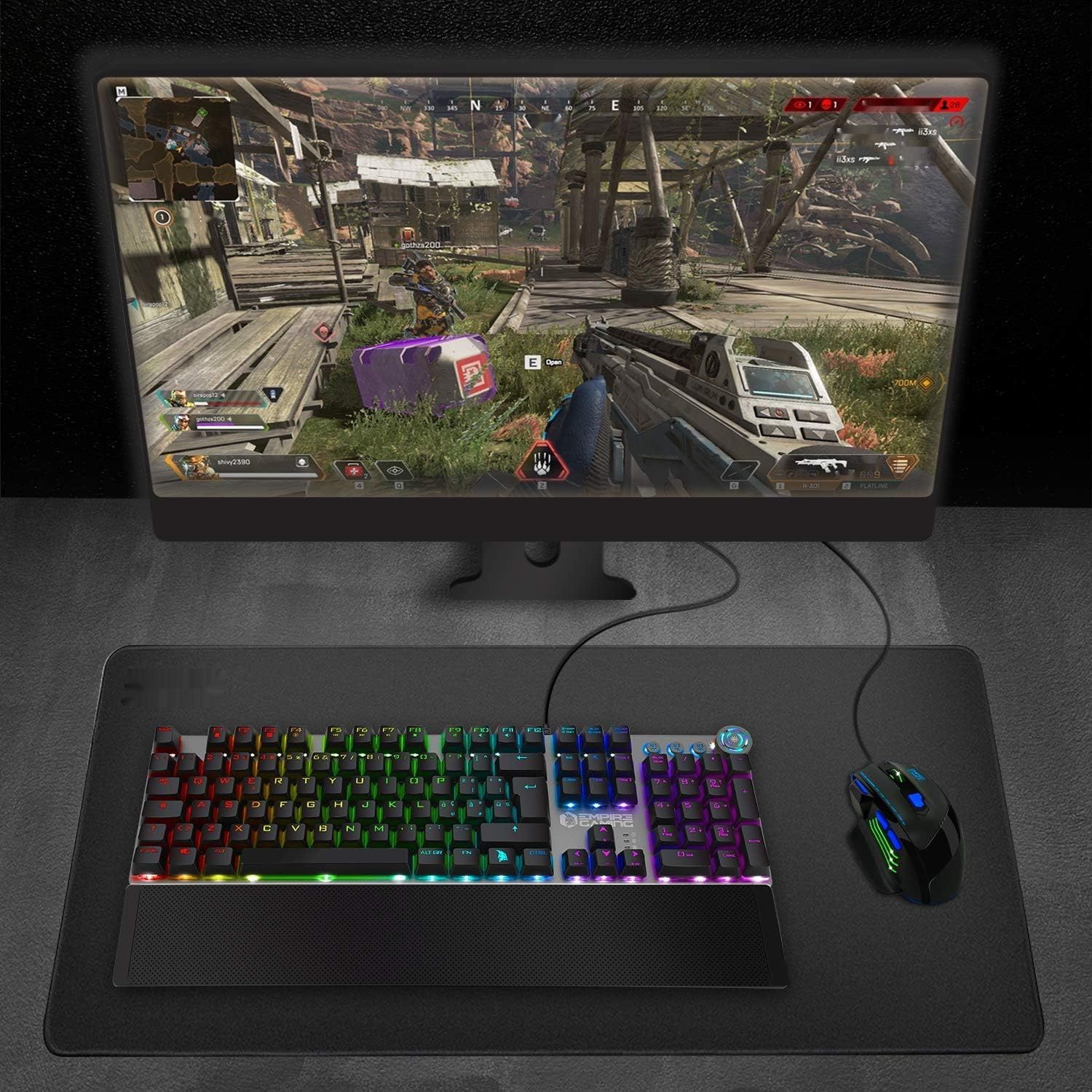 EMPIRE GAMING – STARDUST Klawiatura Gamingowa – Klawisze Opto-Mechaniczne