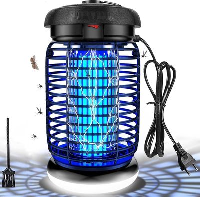 WUEAOA Elektryczny odstraszacz owadów, lampa na komary 4200V, IPX4