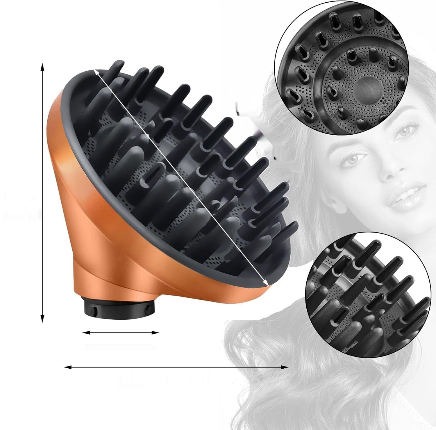 DianSung Dysza do Dyson Airwrap HS01 HS03 HS05, złota