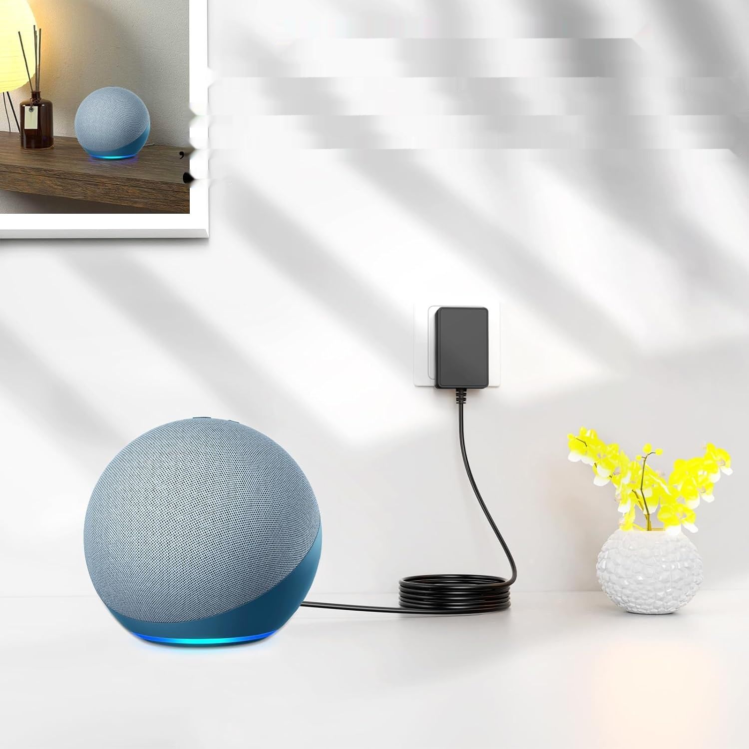 Gonine 30W Zasilacz do Alexa Echo 3/4/Show/Plus 2. generacji