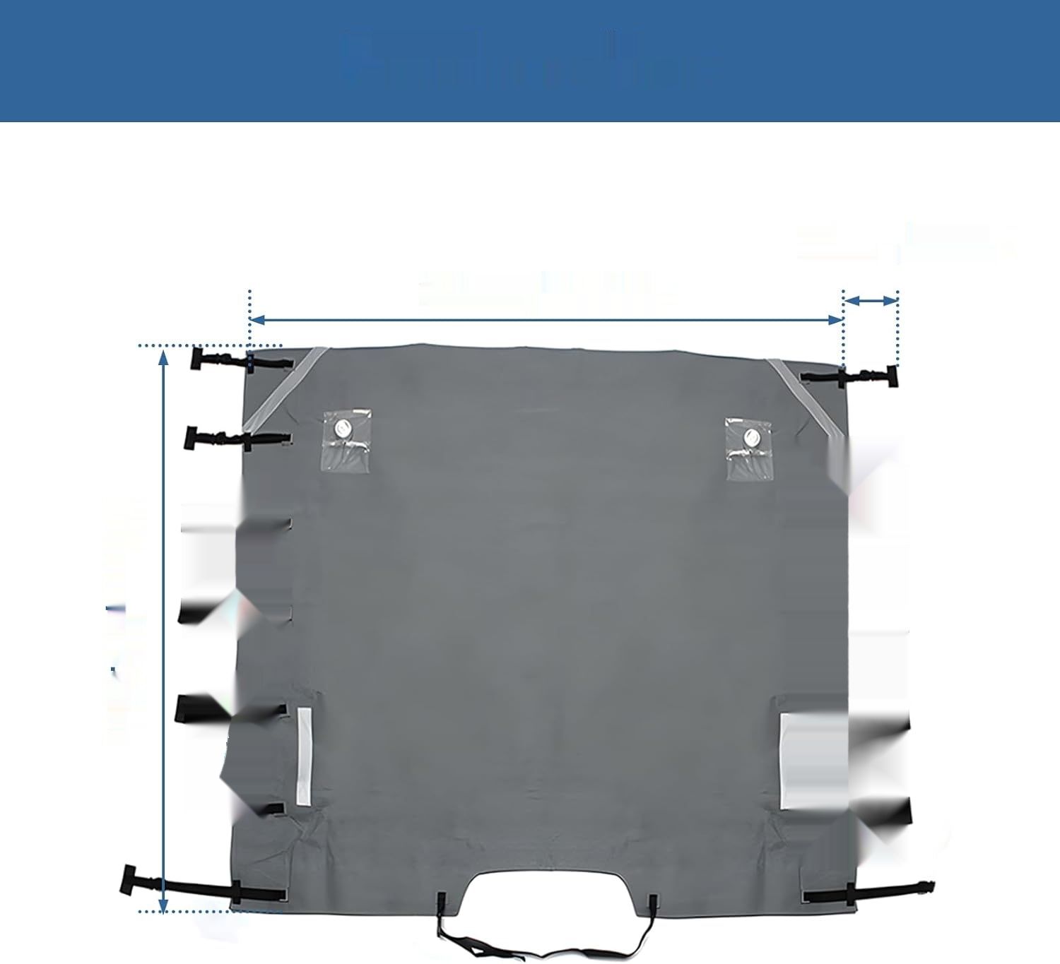 Caravan-Frontabdeckung wodoodporna 210x175cm osłona z LED (7 stóp szer.)