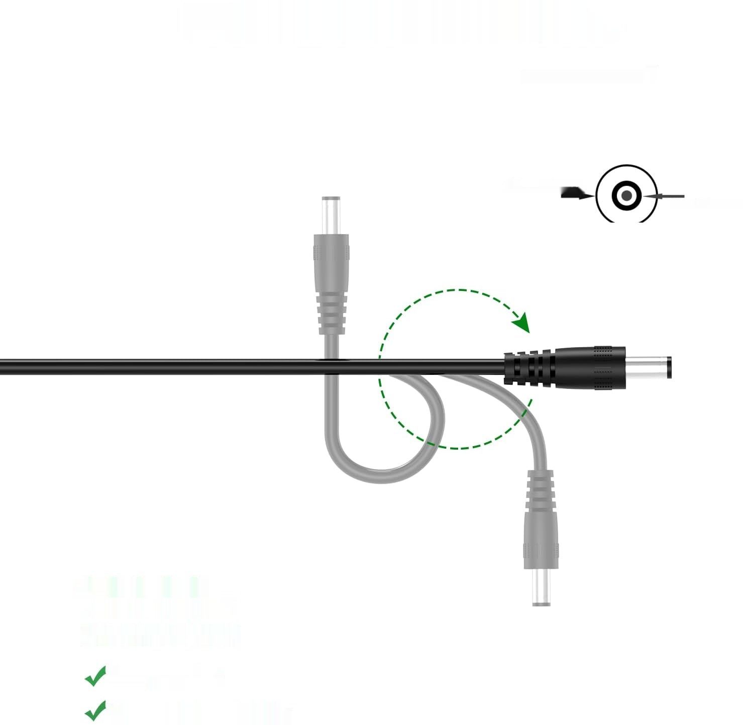 Gonine 18V adapter sieciowy, ładowarka z 5 wymiennymi gniazdami