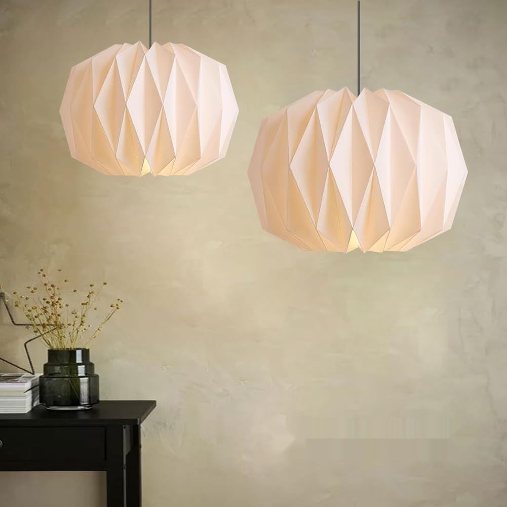 Abażur lampa wisząca origami, styl skandynawski, piękny i prosty.