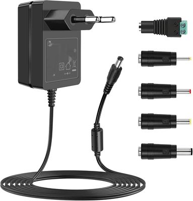 Gonine 18V adapter sieciowy, ładowarka z 5 wymiennymi gniazdami