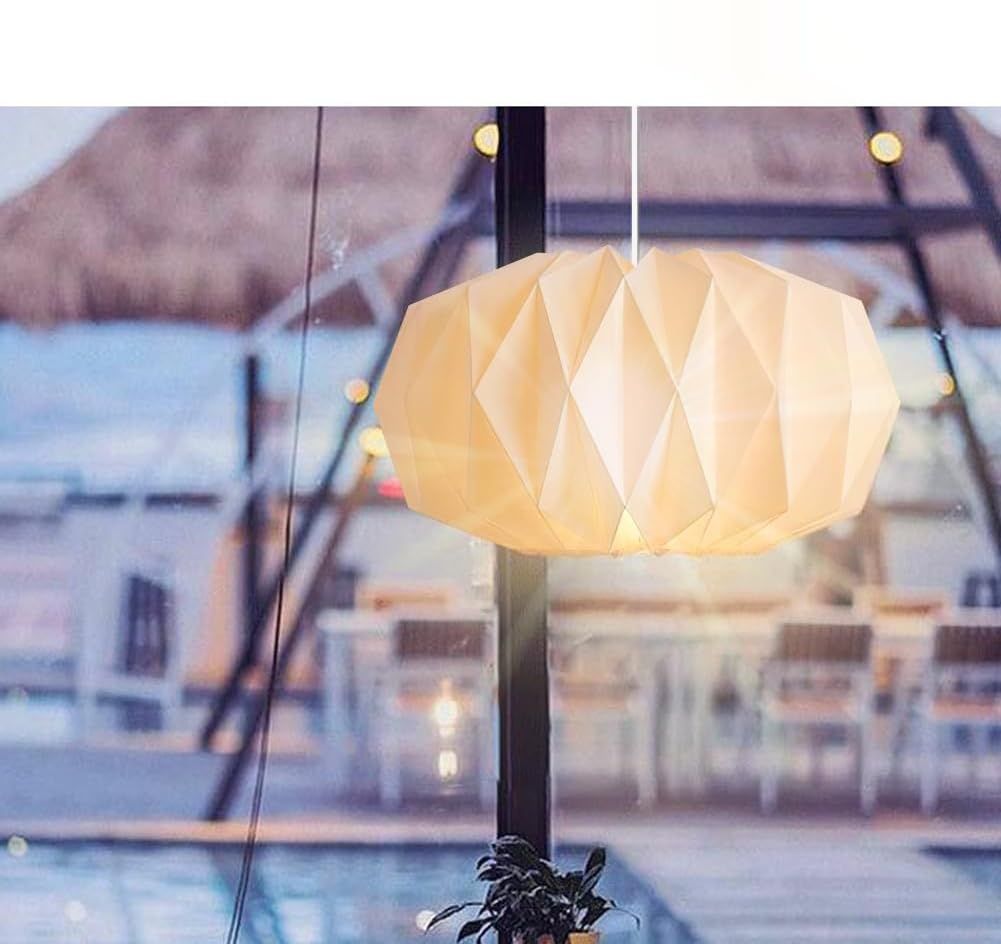 Abażur lampa wisząca origami, styl skandynawski, piękny i prosty.