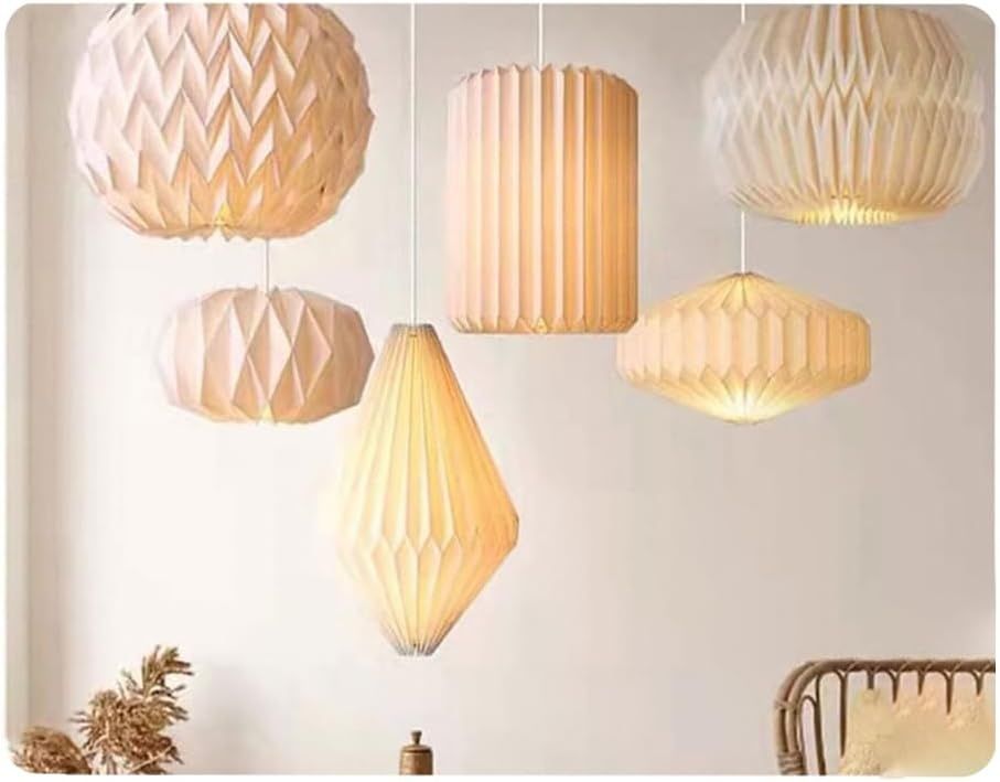 Abażur lampa wisząca origami, styl skandynawski, piękny i prosty.