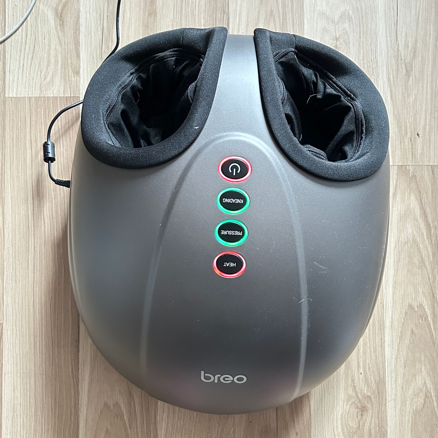 Breo Elektryczny Masażer do stóp z podgrzewaniem, Shiatsu, do rozmiaru 46