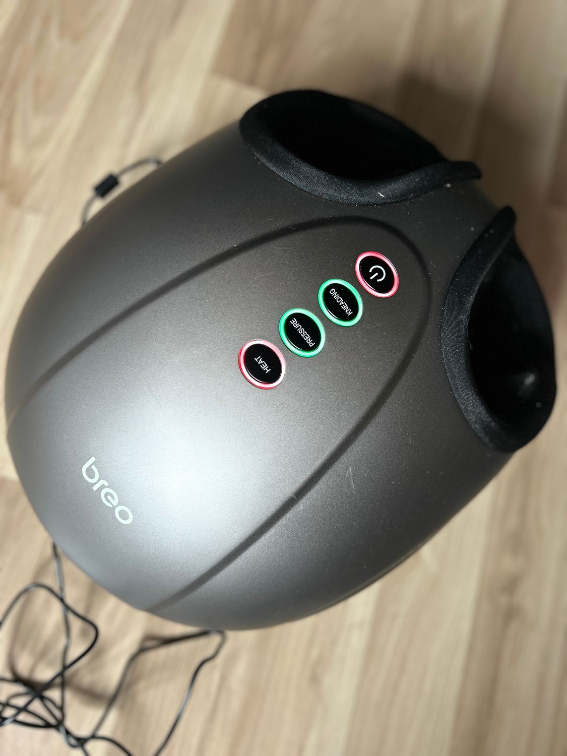 Breo Elektryczny Masażer do stóp z podgrzewaniem, Shiatsu, do rozmiaru 46