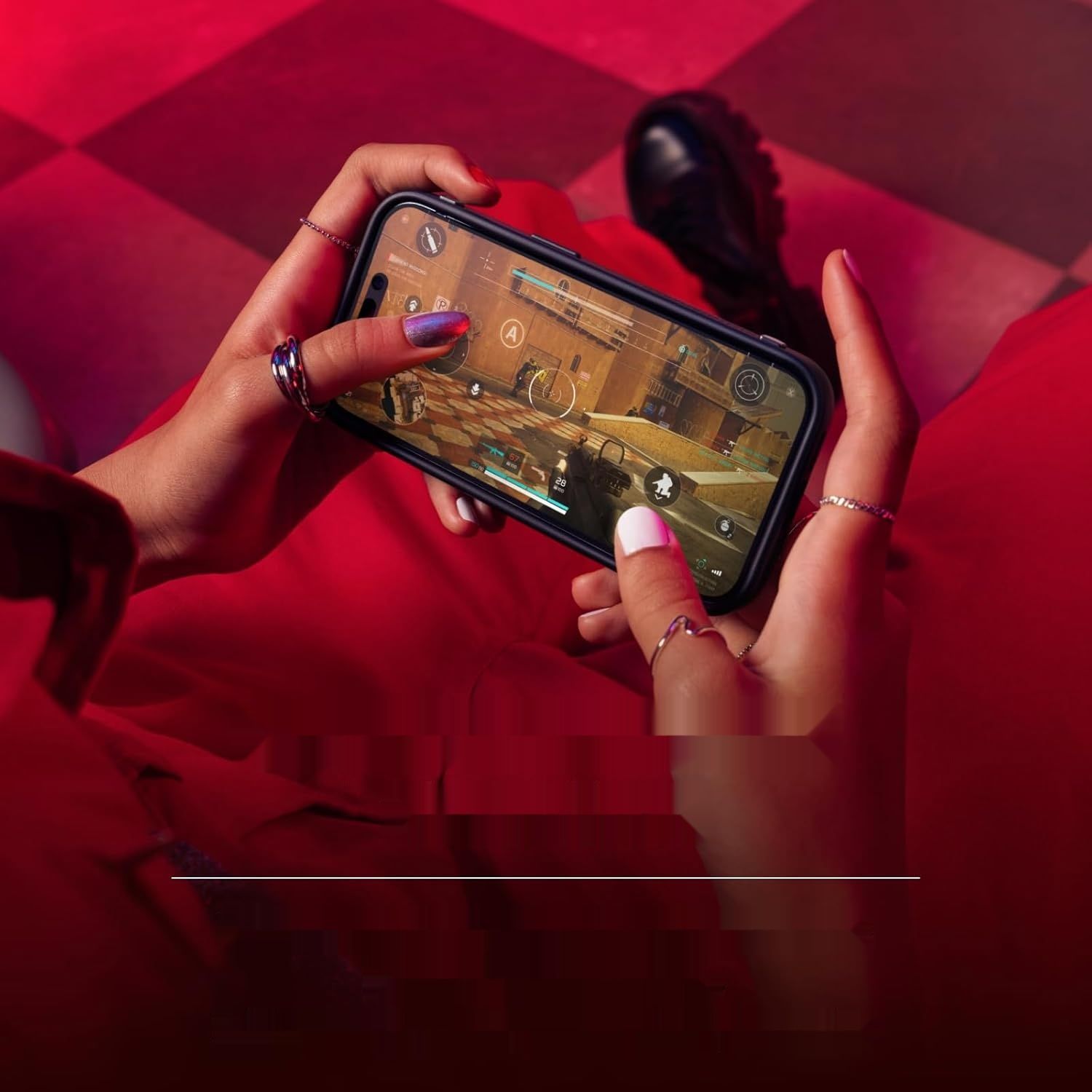 Bumper Gaming do  iPhone 15 , czarny