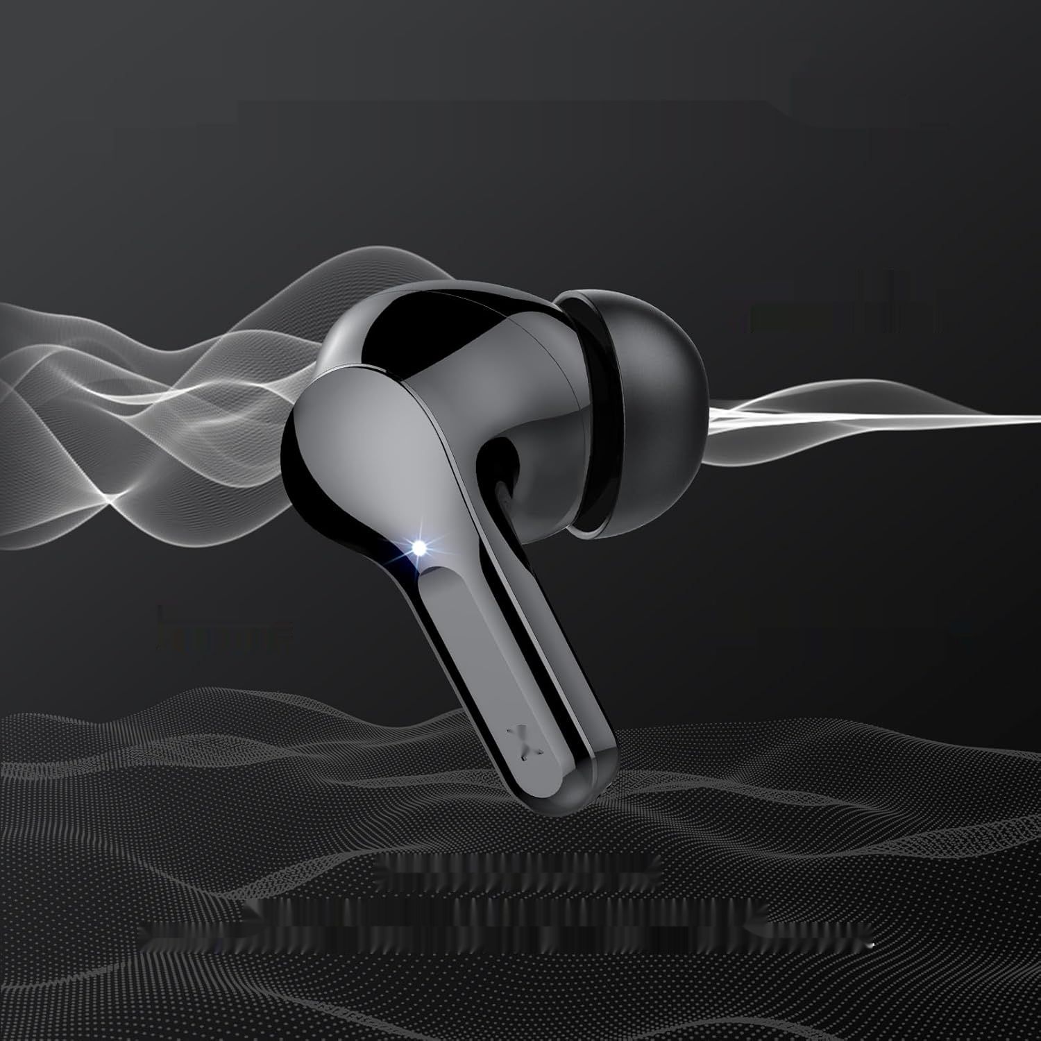 Bezprzewodowe słuchawki Bluetooth 5.3 z przetwornikiem 14,2 mm, IP7, ciemne.