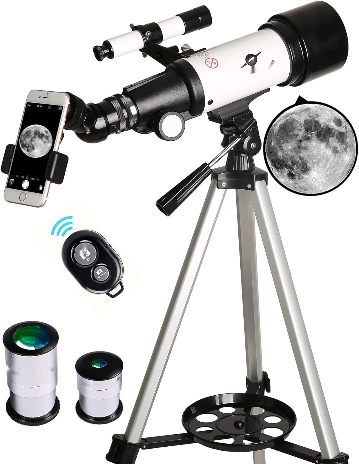 Gskyer Teleskop, 70 mm apertura 400 mm AZ-Mount teleskop dla dzieci.