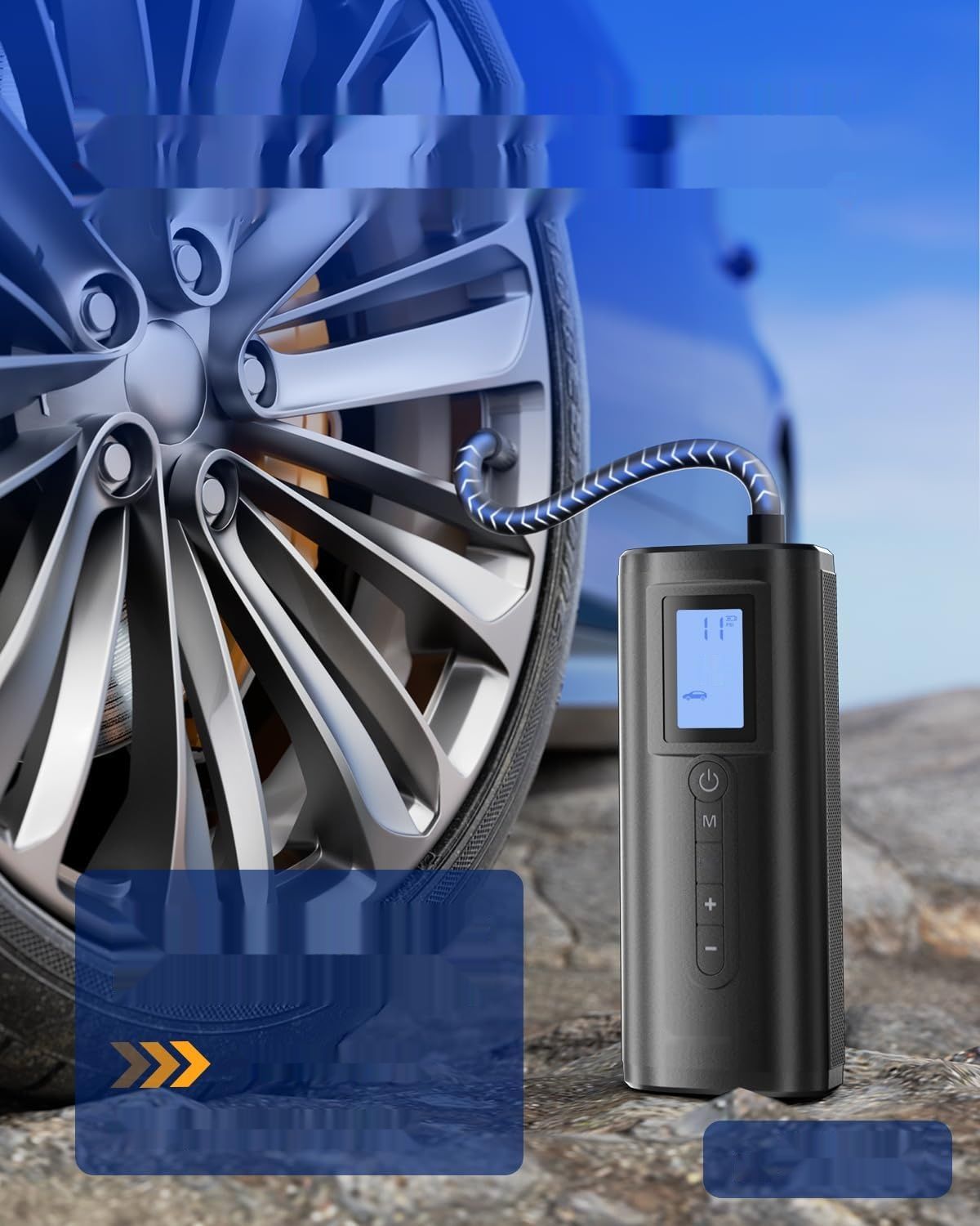 Woowind AP2-P Pompka do opon Przenośna sprężarka powietrza 150 PSI