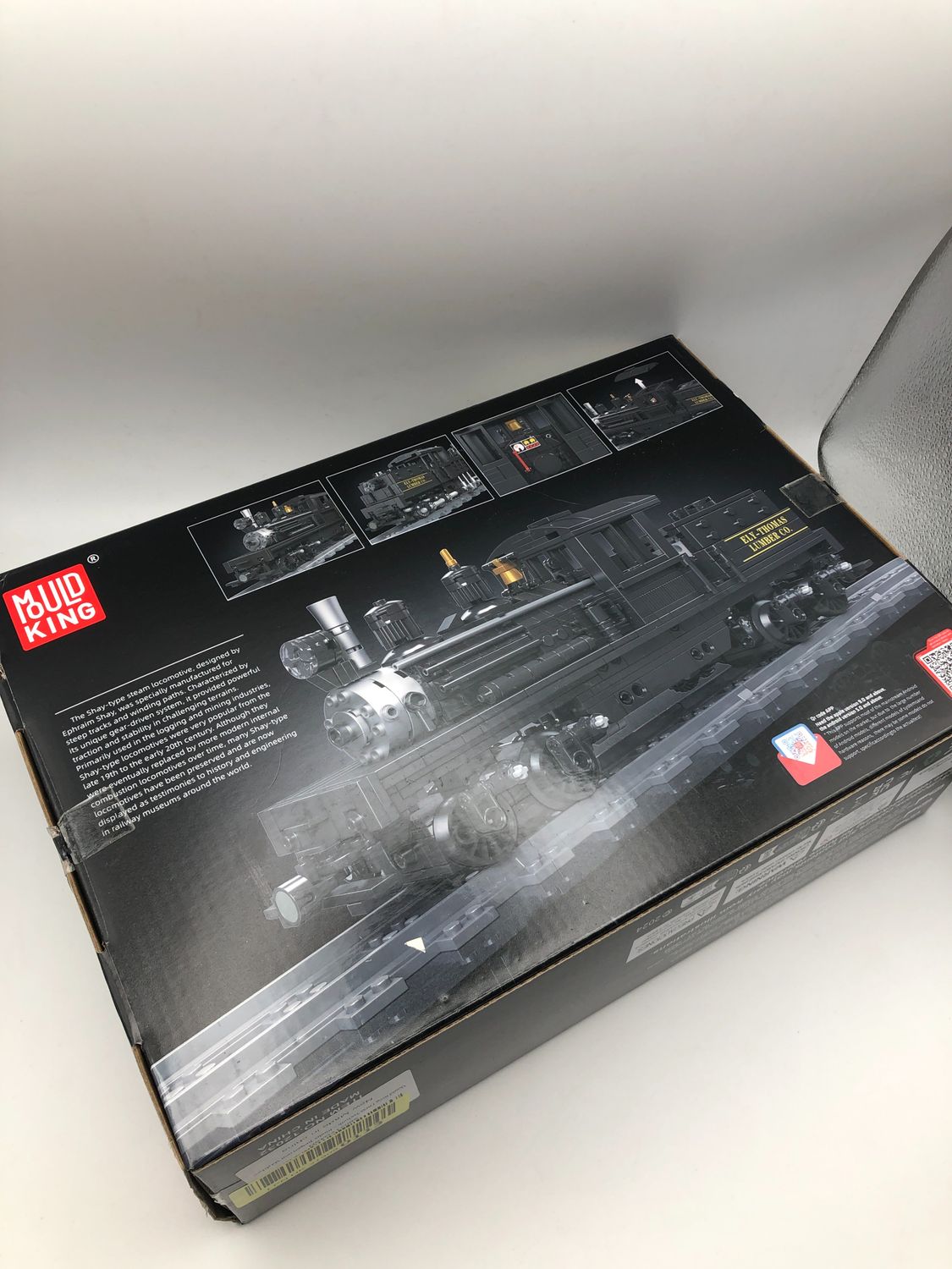 Mould King 12032 Technik Model Pociągu Parowego, 880 el., zdalne sterowanie.