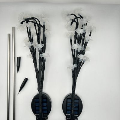 MXJFYY Lampy Solarne, 2 Sztuki 20 LED Gałązki, 2 Tryby Wodoodporne