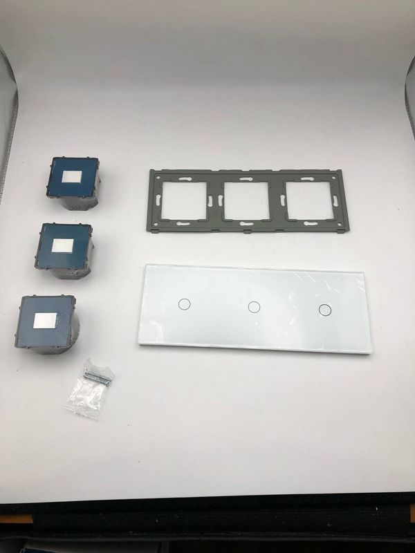 BSEED 1-kierunkowy przełącznik dotykowy szkło 228x86 włącznik biały