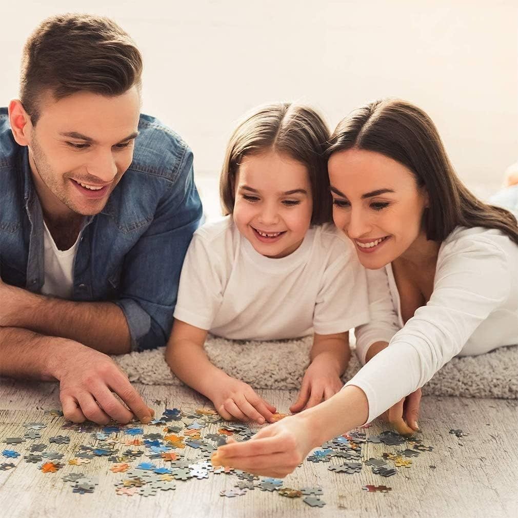 Bweissth 1000 Elementów Puzzle Zachód Słońca nad Jeziorem Gra dla Rodziny