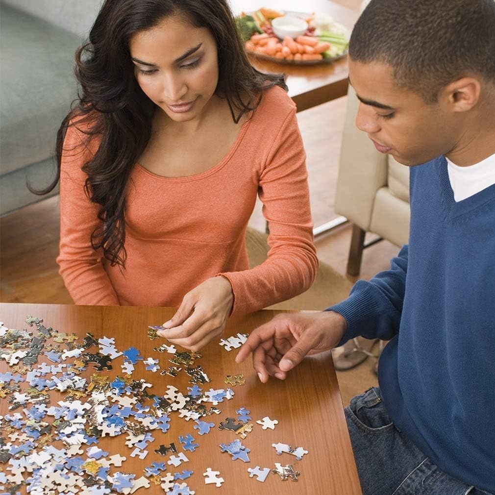 Bweissth 1000 Elementów Puzzle Zachód Słońca nad Jeziorem Gra dla Rodziny