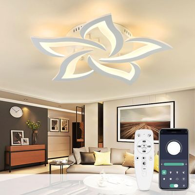 Yuanfenghua Lampa sufitowa LED, ściemniana, pilot, nowoczesne oświetlenie.