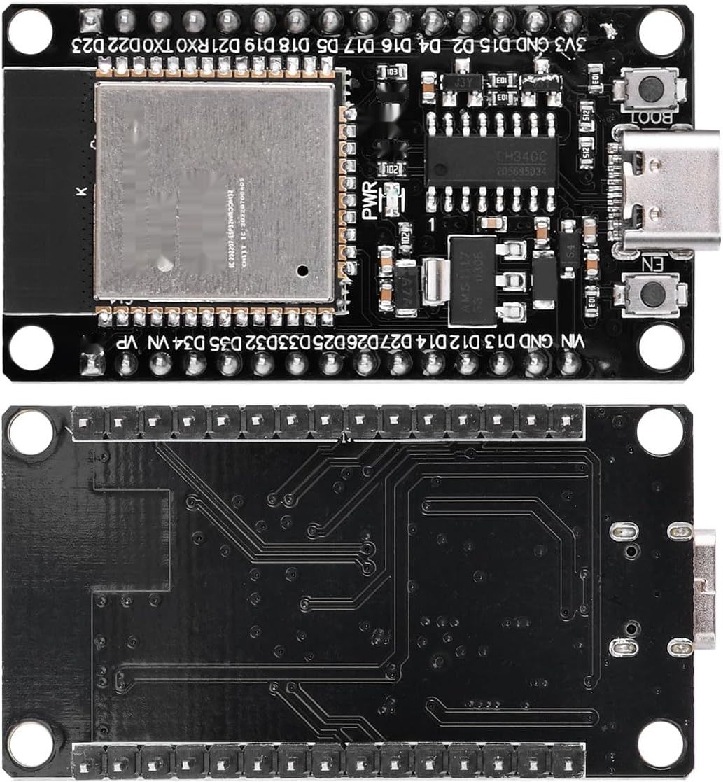2 Zestawy ESP32S i Adapter Terminalowy, NodeMcu ESP32 Wroom 32 WLAN WiFi BT CH340