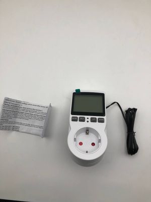 Cyfrowe gniazdko termostatyczne LCD 230V, timer do ogrzewania, chłodzenia.