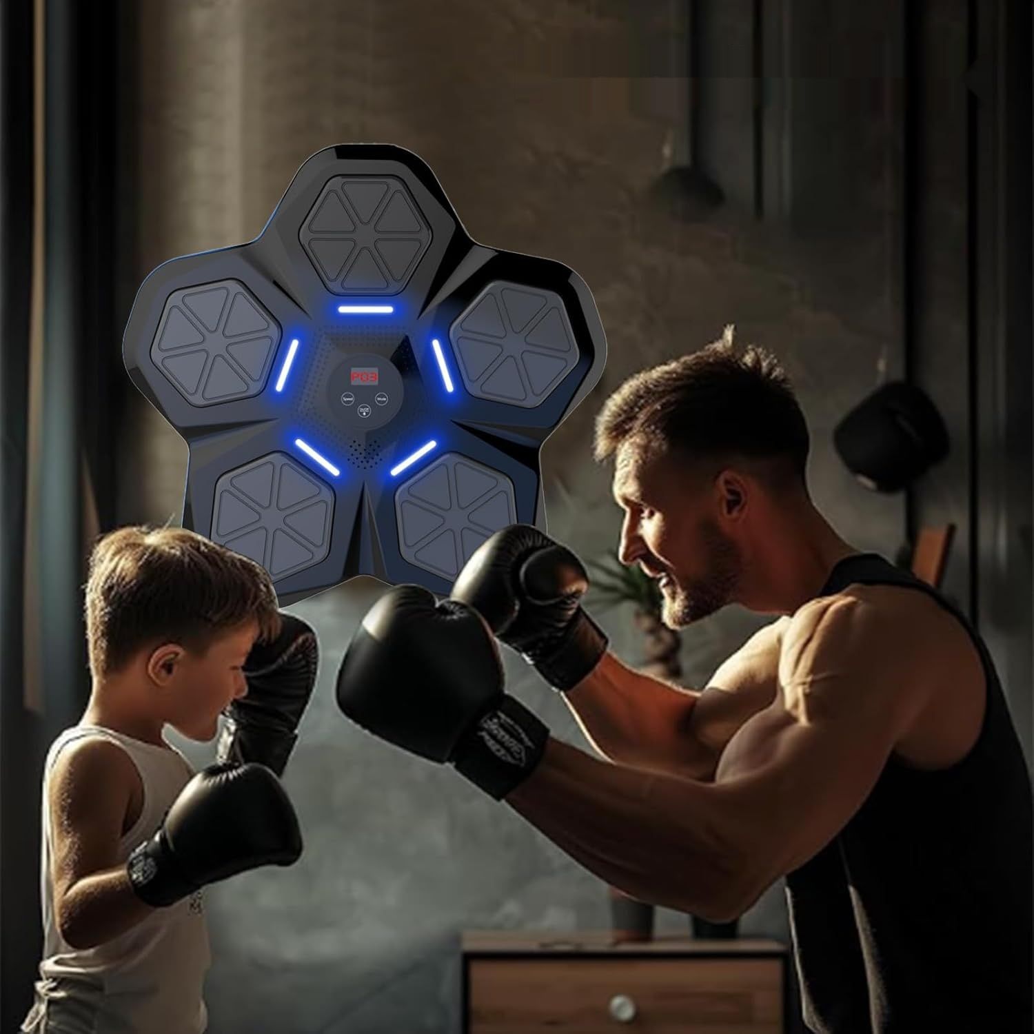 Kensbro Music Boxing Machine, Bluetooth, LED, 9 trybów, TPR, 2h bateria