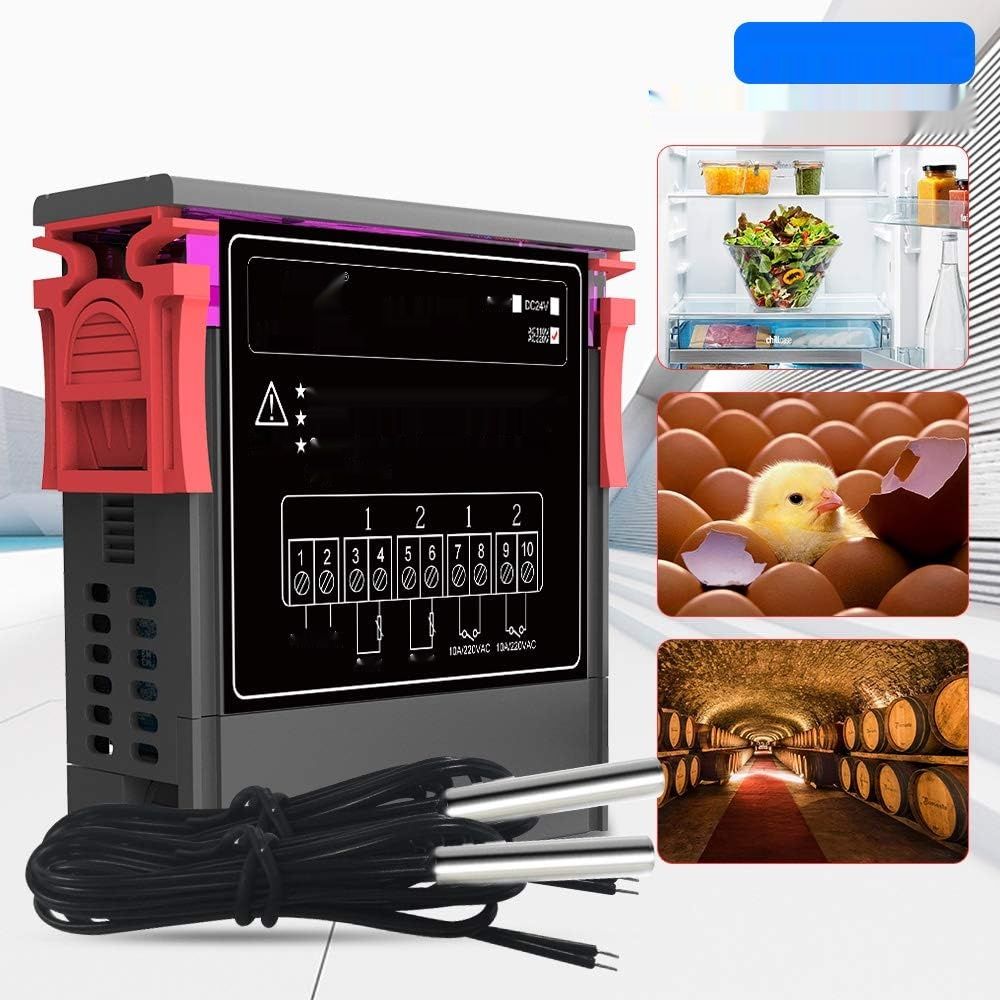 Kontroler termostatu diymore STC-3008 z podwójną sondą NTC do precyzyjnego monitorowania.