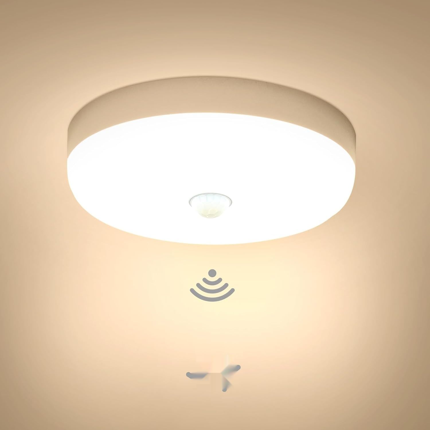 Combuh Lampa LED z czujnikiem ruchu, 15W, 3000K, 1500lm, IP56.