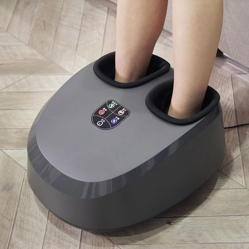 DEDAKJ Masażer stóp Shiatsu, ogrzewanie, kompresja powietrzna.