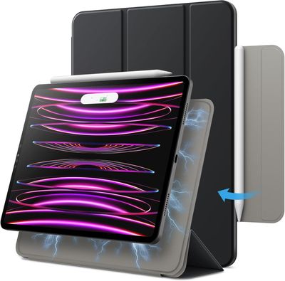 JETech Etui na iPad Pro 11/Air 5/4, Ołówek 2. Gen, Czarny