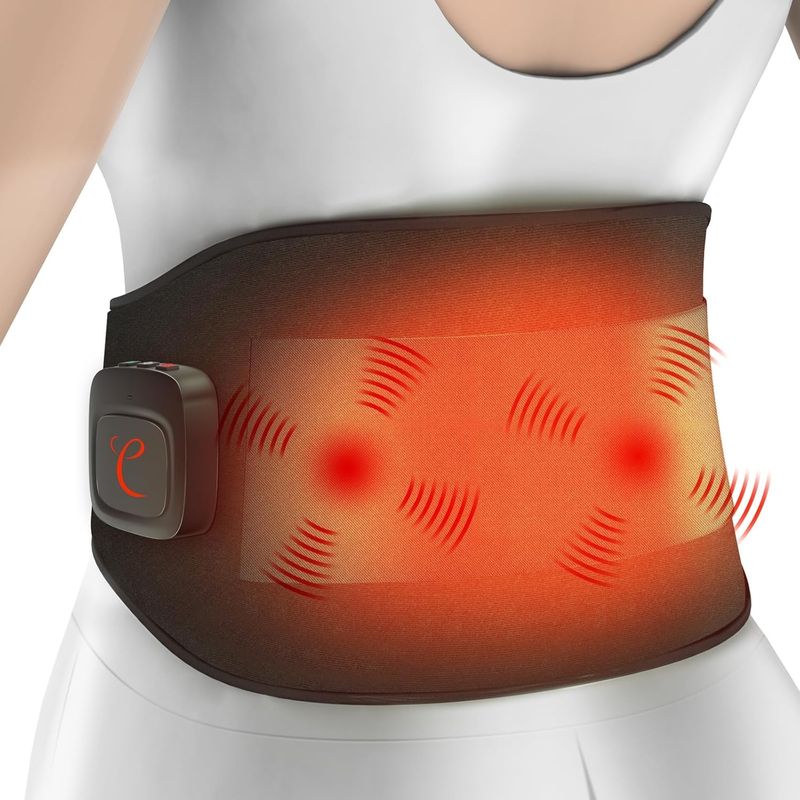 Comfytemp Infrarotowy Pas Grzewczy z Masażem, 36Wh, 27x155cm, XXL
