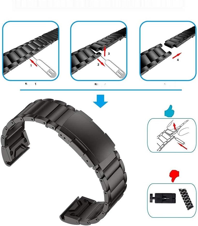 ANBEST bransoletki Fenix 7X/6X Pro/5X Plus, 26mm tytanowy