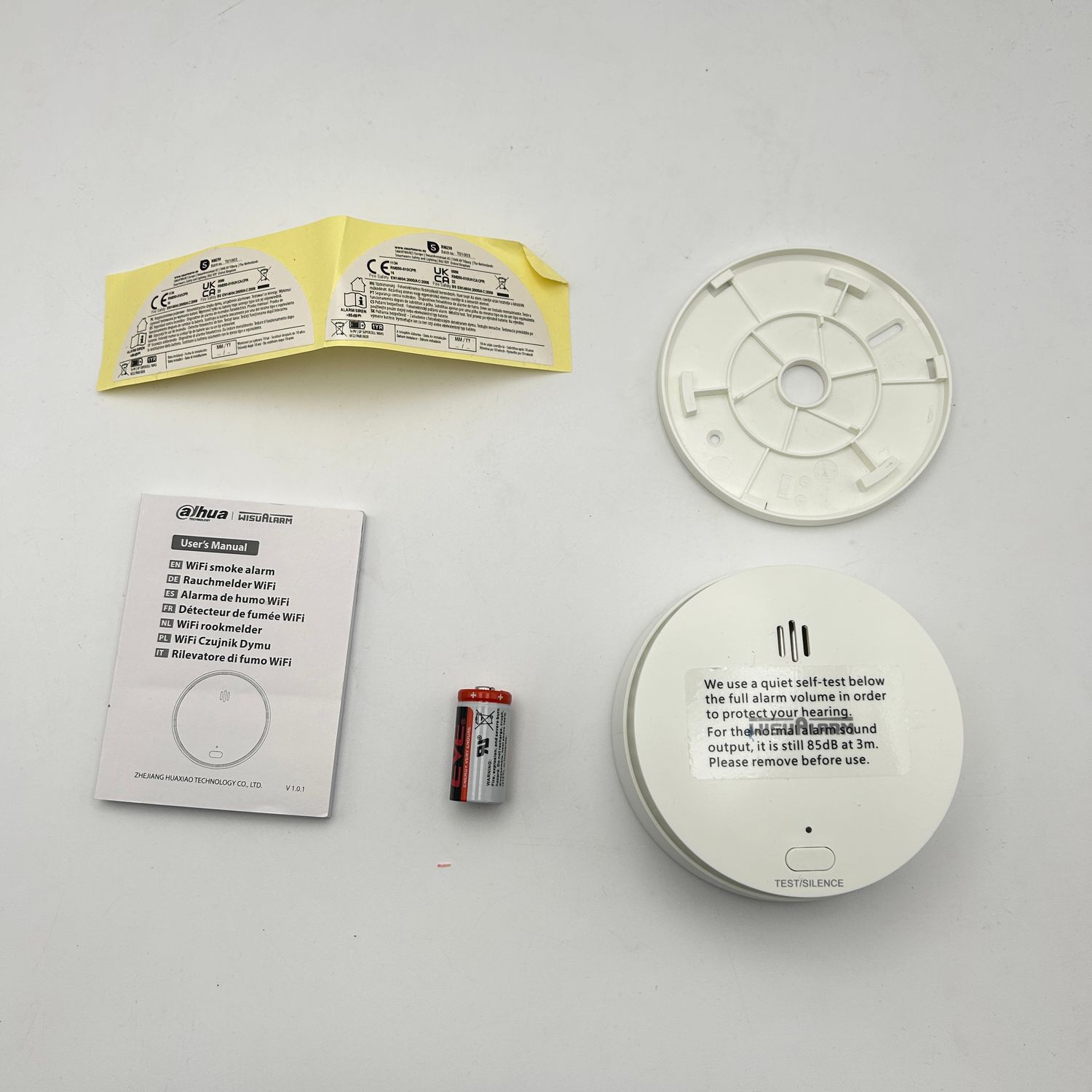 WLAN Czujnik Dymu Wisualarm Home Security TÜV EN 14604 (Zestaw 1 szt.)