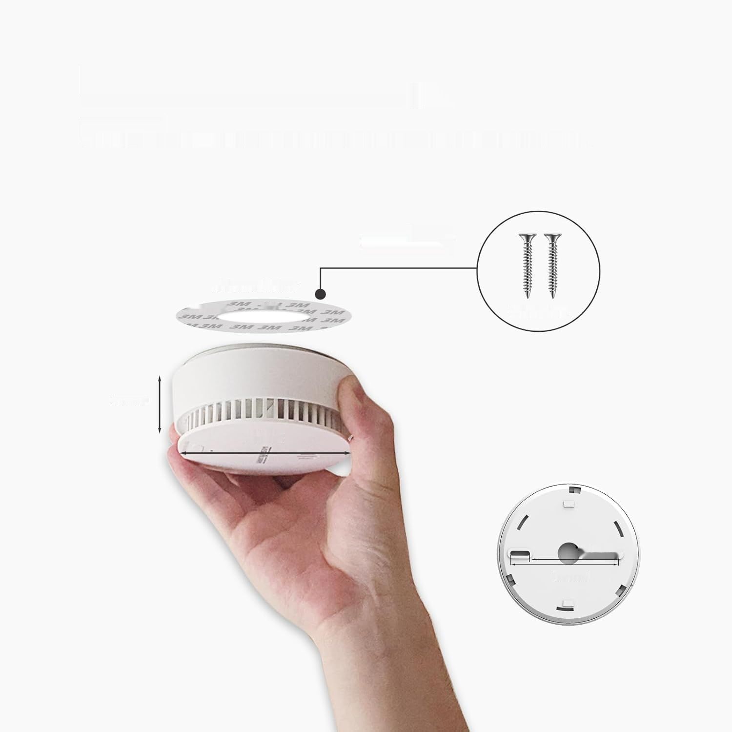 WLAN Czujnik Dymu Wisualarm Home Security TÜV EN 14604 (Zestaw 1 szt.)