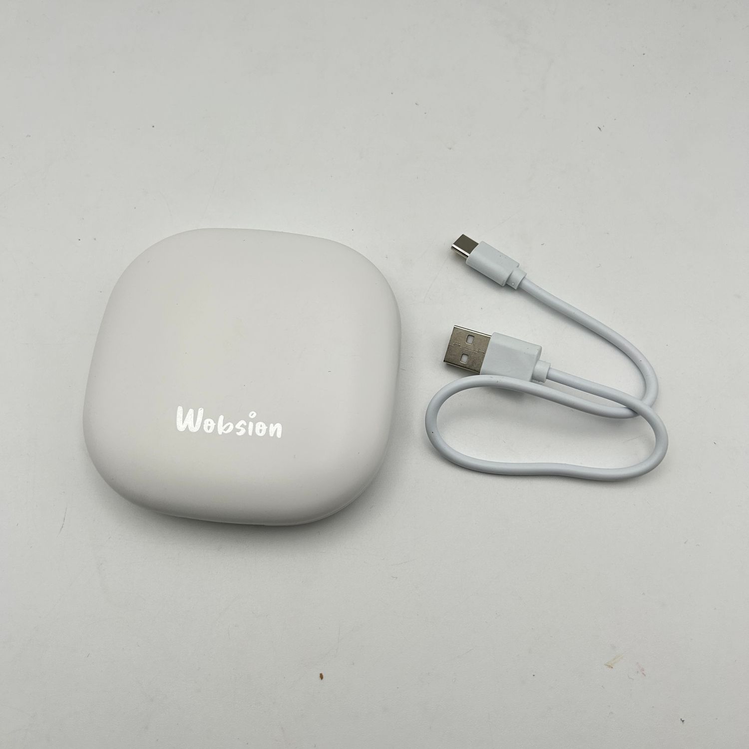 wobsion Podręczne Lusterko LED 1x/10x, Ładowalne, Kompaktowe, Białe