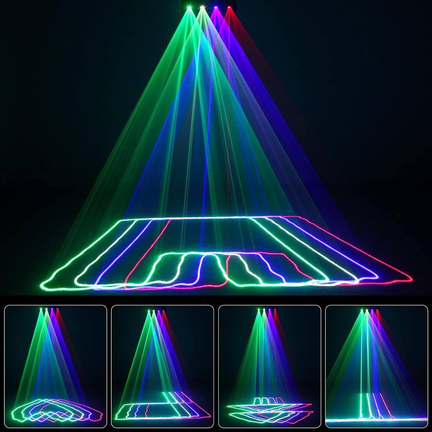 UKing DiscoLicht 30 W RGB Stroboskop Oświetlenie Dyskotekowe DMX