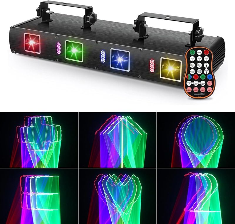 UKing DiscoLicht 30 W RGB Stroboskop Oświetlenie Dyskotekowe DMX