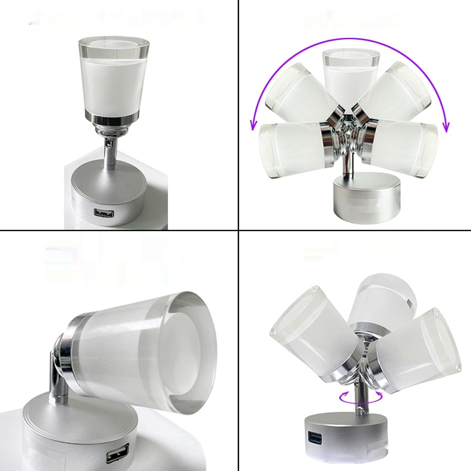 Intckwan 12V LED lampa do kampera, USB, dotykowy ściemniacz, DC12-24V.
