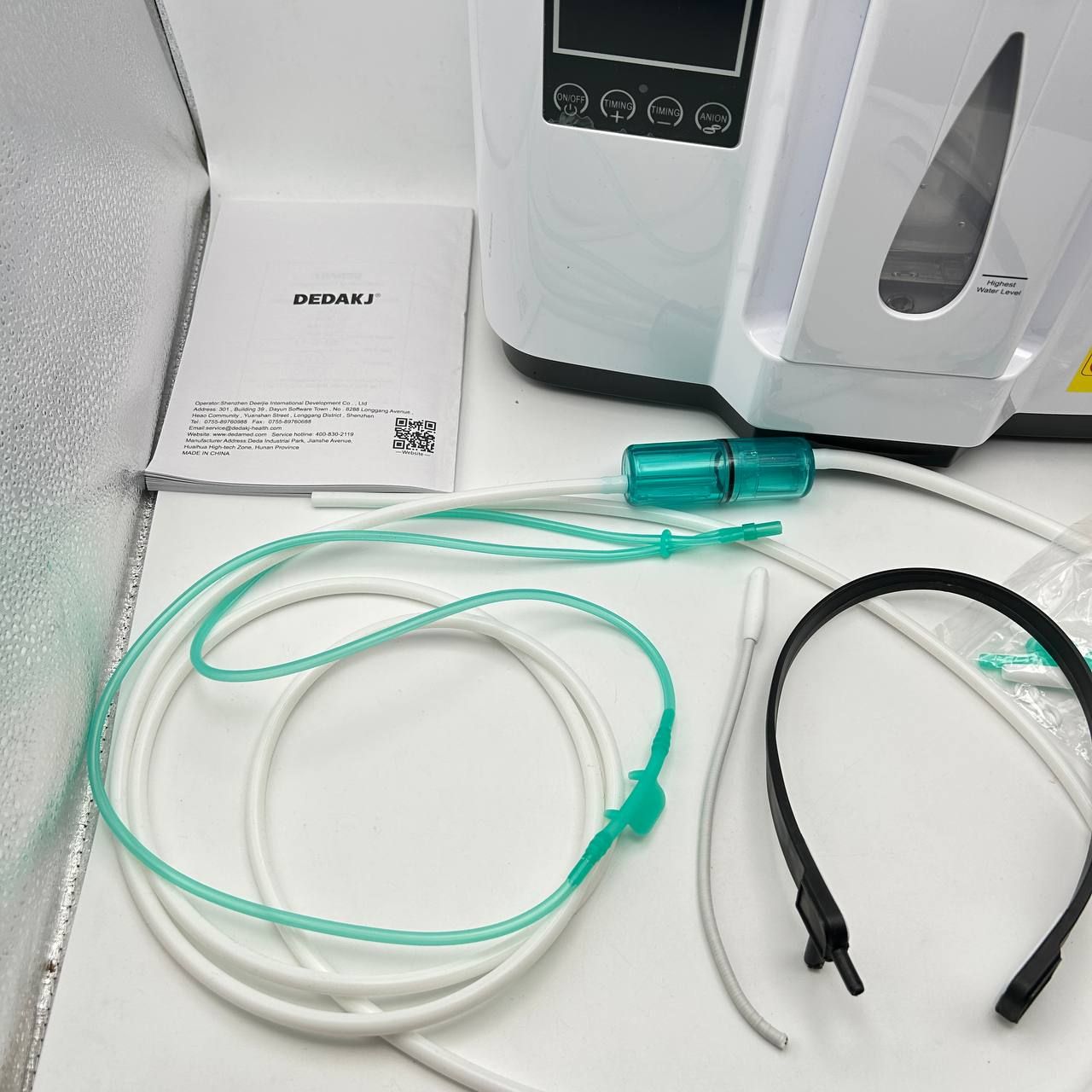 DEDAKJ Koncentrator Tlenu DE-1A, 1-7 L/min, 30%-90%, Pilot