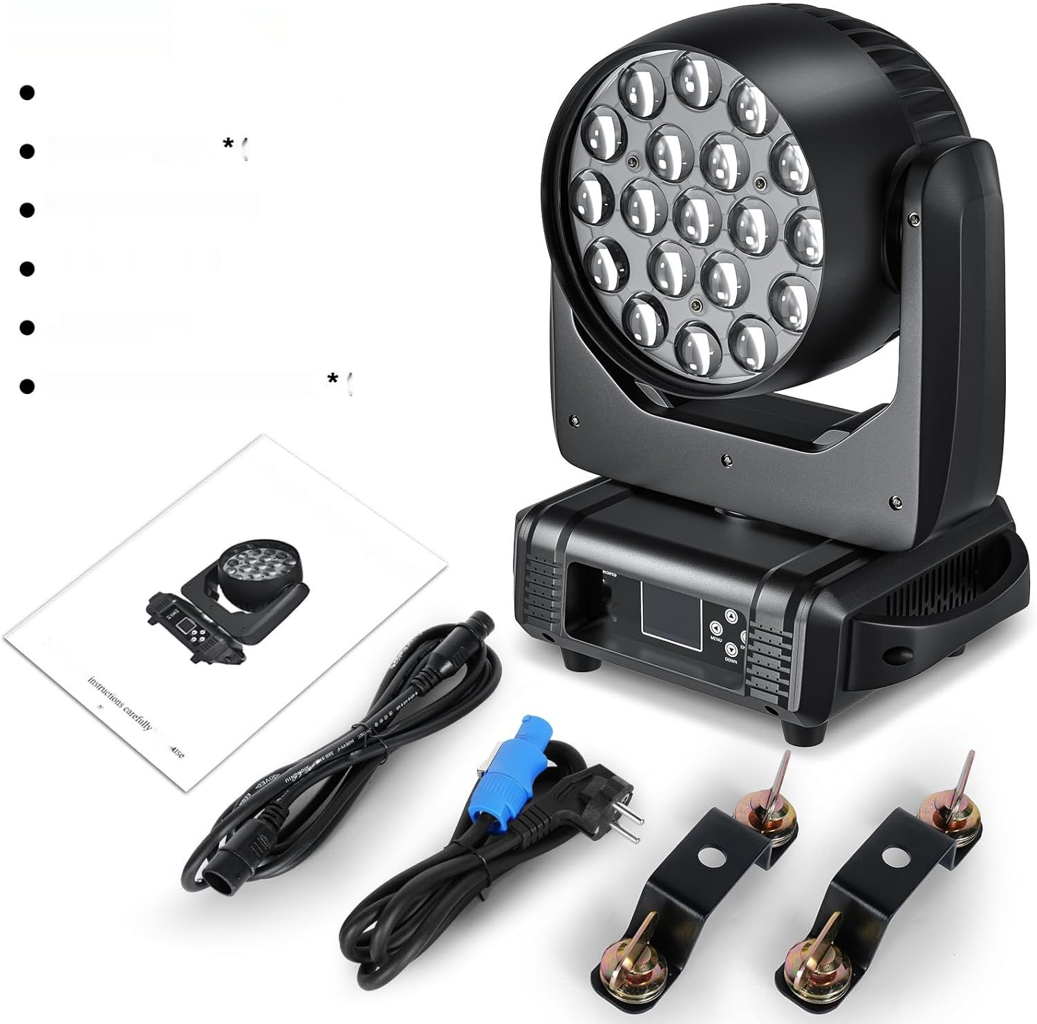 19 x 15W Lyra LED RGBW DMX Beam Wash Efekty Świetlne DJ DMX Sceniczne